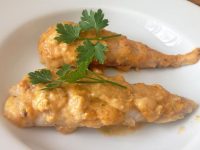 Rape al horno con almendras