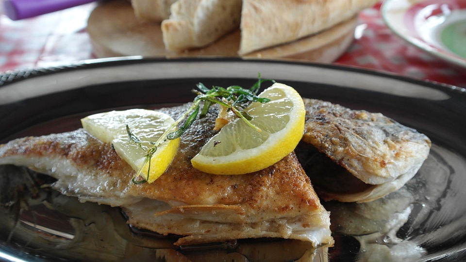 Besugo al horno con limón