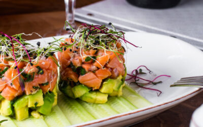 Tartar de salmón y aguacate