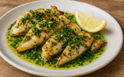 Sepia a la Plancha con Ajo y Perejil